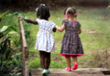 two little girls from back